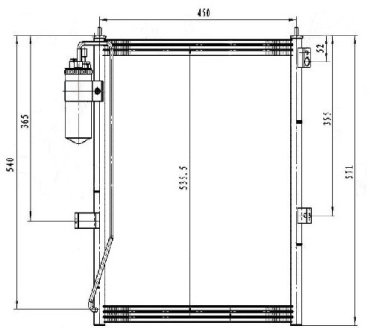 SAT радиатор кондиционера ST-MB93-394-0 купить,NaN