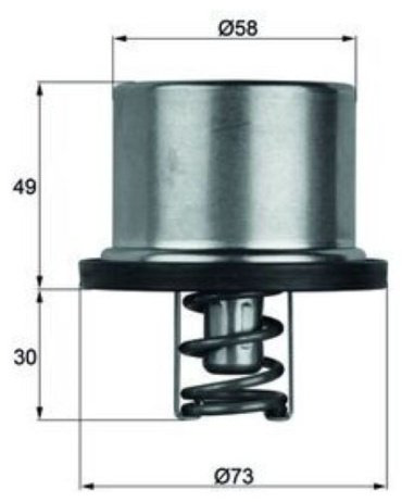 MAHLE термостат THD 1 75 купить,NaN