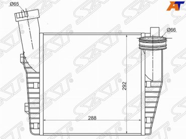 SAT радиатор интеркулера ST-7L6145803D купить,NaN