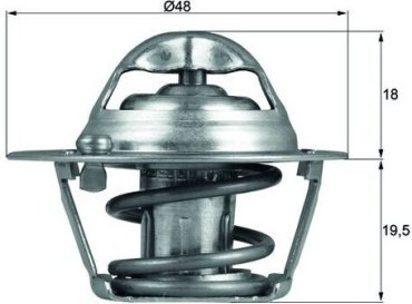 MAHLE термостат TX 121 74D купить,NaN