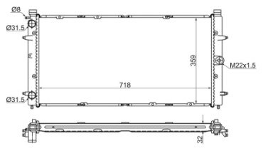 Nissens радиатор основной 65273A купить,NaN