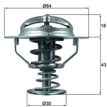 MAHLE термостат TX 114 82D купить,NaN