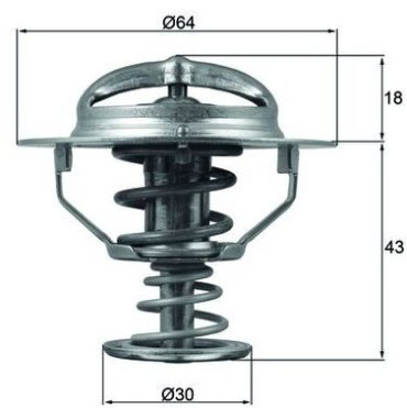 MAHLE термостат TX 114 82D купить,NaN