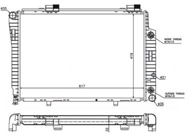 SAT радиатор основной MB0008-1 купить,NaN