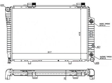 SAT радиатор основной MB0008-1 купить,NaN