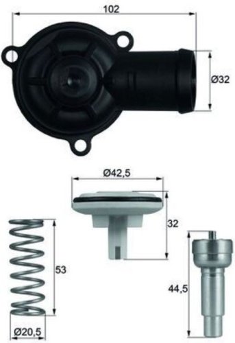 MAHLE термостат TI 220 87D купить,NaN