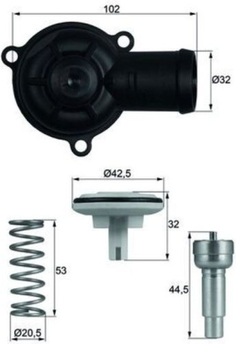 MAHLE термостат TI 220 87D купить,NaN