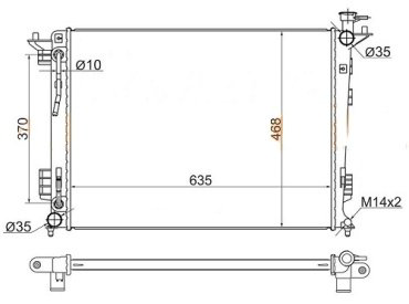 SAT радиатор основной SG-HY0014 купить,NaN