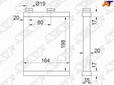 SAT радиатор печки STDTU13950 купить,NaN