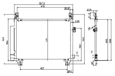 SAT радиатор кондиционера ST-TYA2-394-A0 купить,NaN