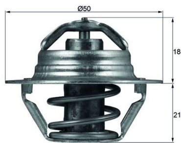 MAHLE термостат TX 100 89D купить,NaN