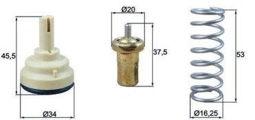 MAHLE термостат TX 181 105D