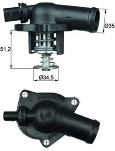 MAHLE термостат TI 17 109 купить,NaN