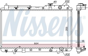 Nissens радиатор основной 681021 купить,NaN