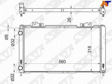 SAT радиатор основной SG-LD0002-2-R купить,NaN