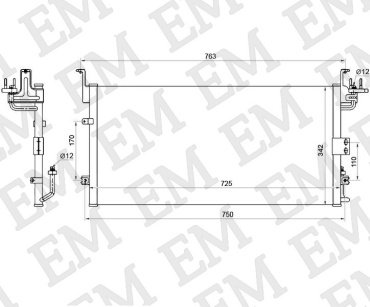 SAT радиатор кондиционера ST-HN23-394-A0 купить,NaN