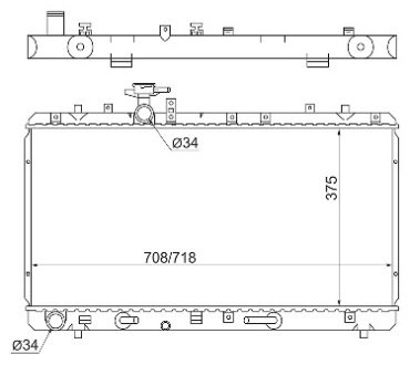 SAT радиатор основной SK0009 купить,NaN