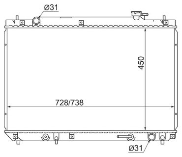 SAT радиатор основной SG-TY0003-SXU10 купить,NaN