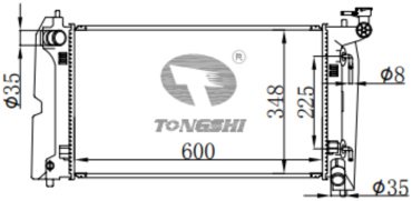 TONGSHI радиатор основной 75504 купить,NaN