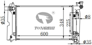 TONGSHI радиатор основной 75504 купить,NaN