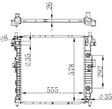 TONGSHI радиатор основной 84027PA26 купить,NaN
