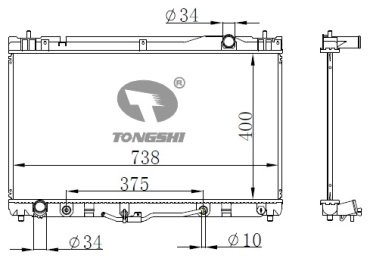 TONGSHI радиатор основной 75000PA26 купить,NaN