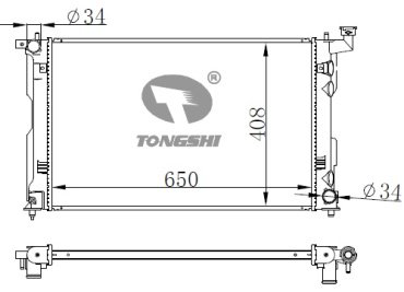 TONGSHI радиатор основной 75245PA22 купить,NaN