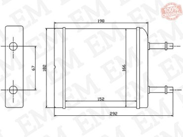 SAT радиатор печки ST-DW10-395-0 купить,NaN