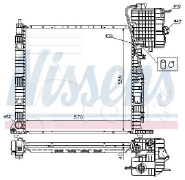 Nissens радиатор основной 62559A купить,NaN