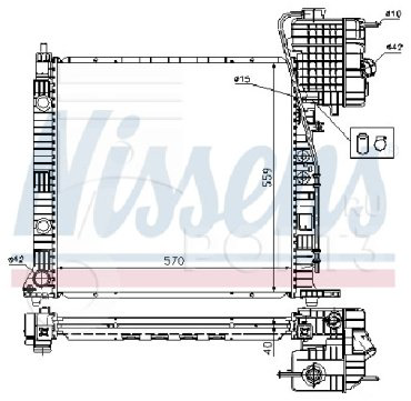 Nissens радиатор основной 62559A купить,NaN