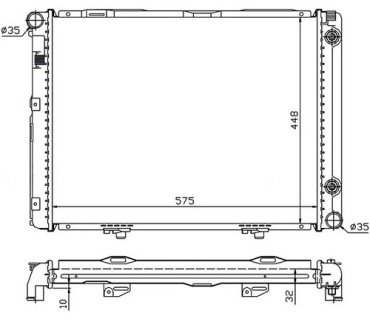 SAT радиатор основной MB0007-1 купить,NaN