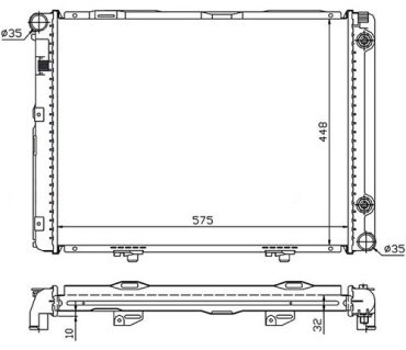 SAT радиатор основной MB0007-1 купить,NaN