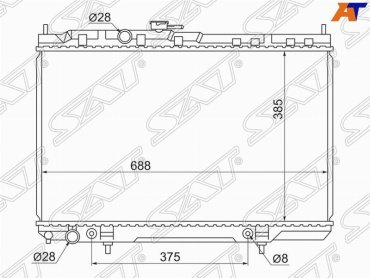 SAT радиатор основной SG-NS0001-B10-R купить,NaN