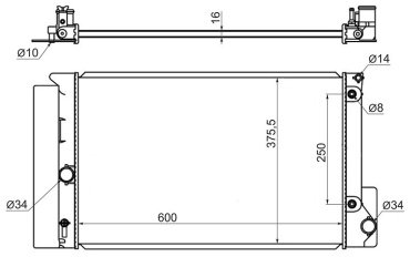 SAT радиатор основной SG-TY0001-150-R купить,NaN