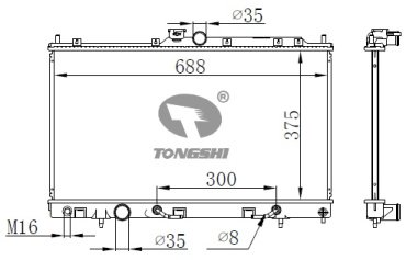 SAKURA радиатор основной 3321-1007 купить,NaN
