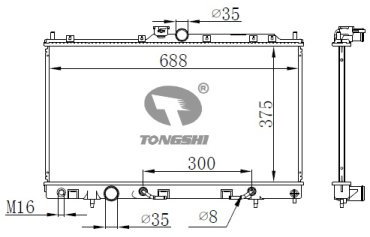 SAKURA радиатор основной 3321-1007 купить,NaN
