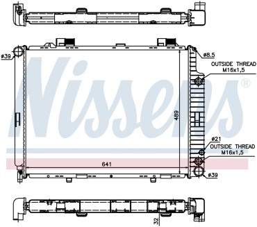 Nissens радиатор основной 62691A купить,NaN