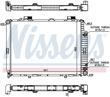Nissens радиатор основной 62691A купить,NaN