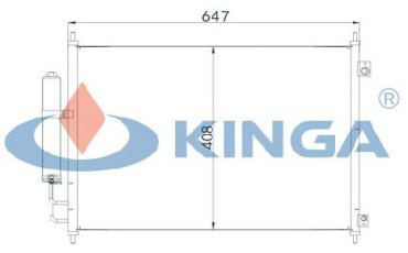 Kinga радиатор кондиционера 82044 купить,NaN