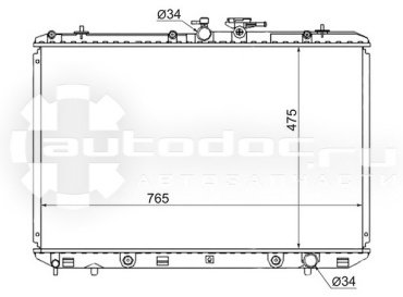 SAT радиатор основной TY0003GSU40 купить,NaN