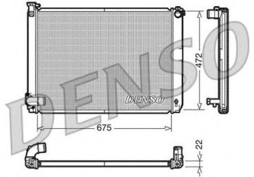 DENSO радиатор основной DRM51005 купить,NaN