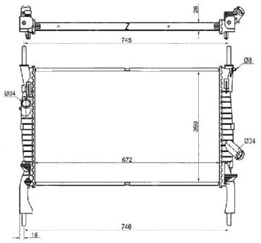 SAT радиатор основной SG-FD0006-06 купить,NaN