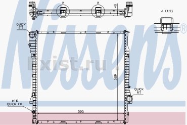Nissens радиатор основной 60787A купить,NaN