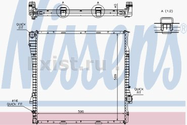 Nissens радиатор основной 60787A купить,NaN