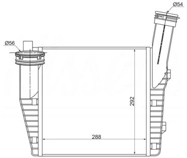 SAT радиатор интеркулера ST-7L6145804A купить,NaN