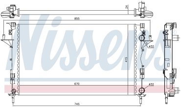 Nissens радиатор основной 63813 купить,NaN