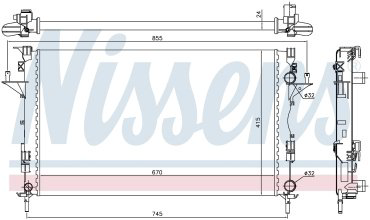 Nissens радиатор основной 63813 купить,NaN