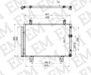 SAT радиатор кондиционера ST-LX21-394-0 купить,NaN