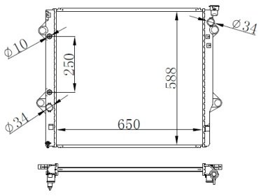 DENSO радиатор основной DRM50036 купить,NaN