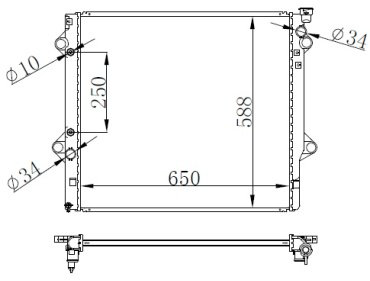 DENSO радиатор основной DRM50036 купить,NaN